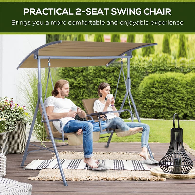 2 Person Porch Swing with Stand