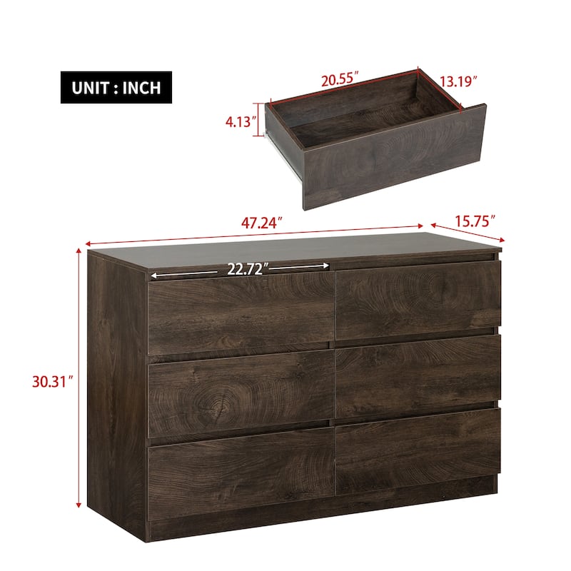 Six drawers Sideboard
