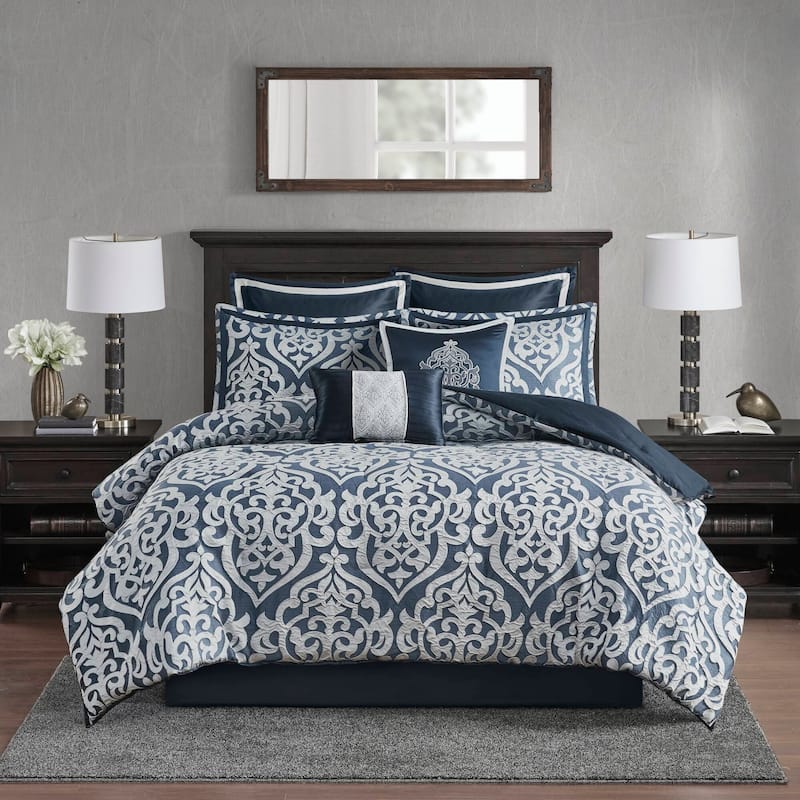 Madison Park Dillon 8 Piece Jacquard Comforter Set