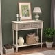 preview thumbnail 2 of 6, COSIEST Vintage Solid Wood 2-Drawers Console Sofa Table - 31.5"W x 12"D x 30"H