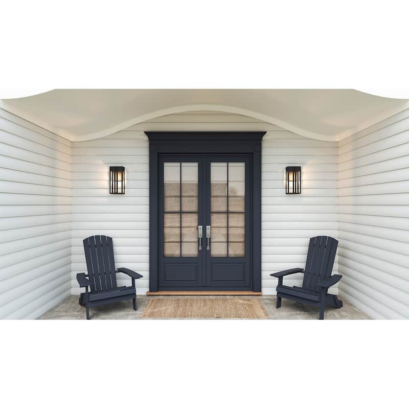 Boswell 1-Light Matte Black Outdoor Wall Lantern