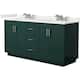Option Green / White Quartz Top / Brushed Nickel Hardware