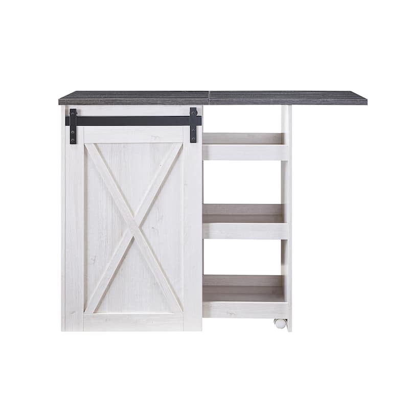 Furniture of America Aimmy Farmhouse White Extendable 3-drawer Buffet