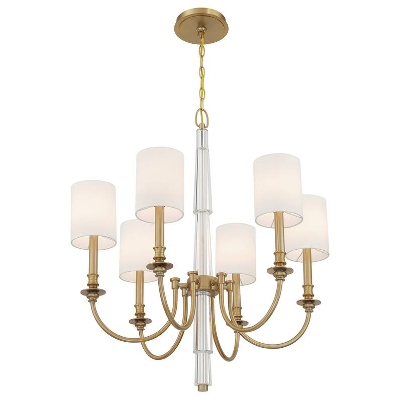 Crystorama Lighting Group LLO-486 Lloyd 6 Light 26" Wide Crystal