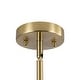 preview thumbnail 42 of 56, 18-Light Cluster Blue Glass Bubble Chandelier - 25in Wide Gold