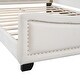 preview thumbnail 33 of 32, Upholstered Platform Bed Wood Slat Bed with Headboard and Side Fence, Low-Profile Velvet Bed Frame Mattress Not Included