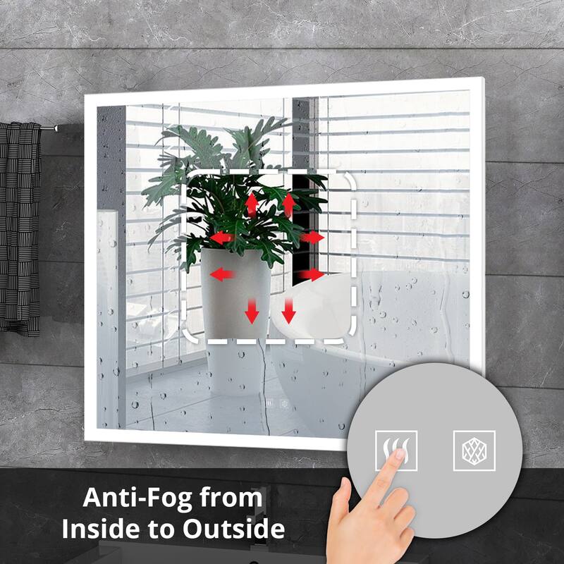 Aurorium LED Bathroom Vanity Mirror - N/A