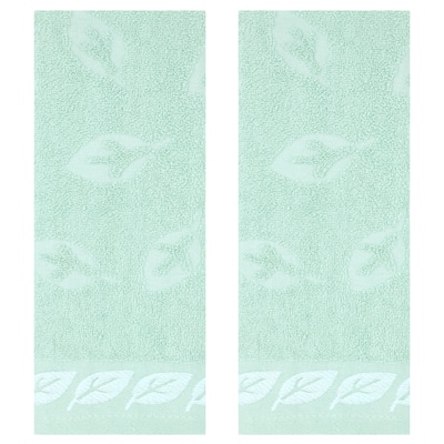 Leaves Pattern Bathroom Hand Towels, Soft Absorbent Decorative Hand Towel for Hand, Face, Kitchen, Hotel and Spa