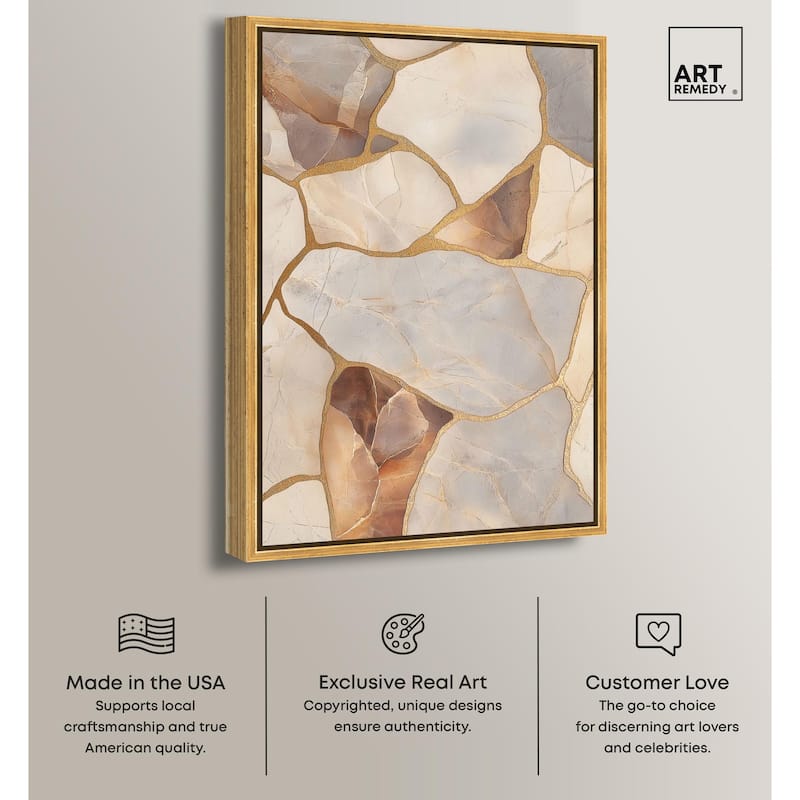 Textured Earthy Tones II Canvas by Art Remedy