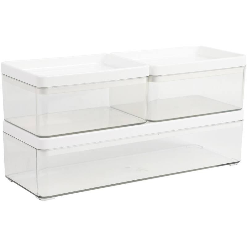 Flash Furniture GS-BA1360-3P-CL-WH-MS Grady 2-1/2" Tall Office - Clear / White