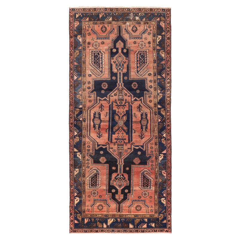 ECARPETGALLERY Hand-knotted Konya Anatolian Dark Copper Wool Rug - 4'3 x 9'4