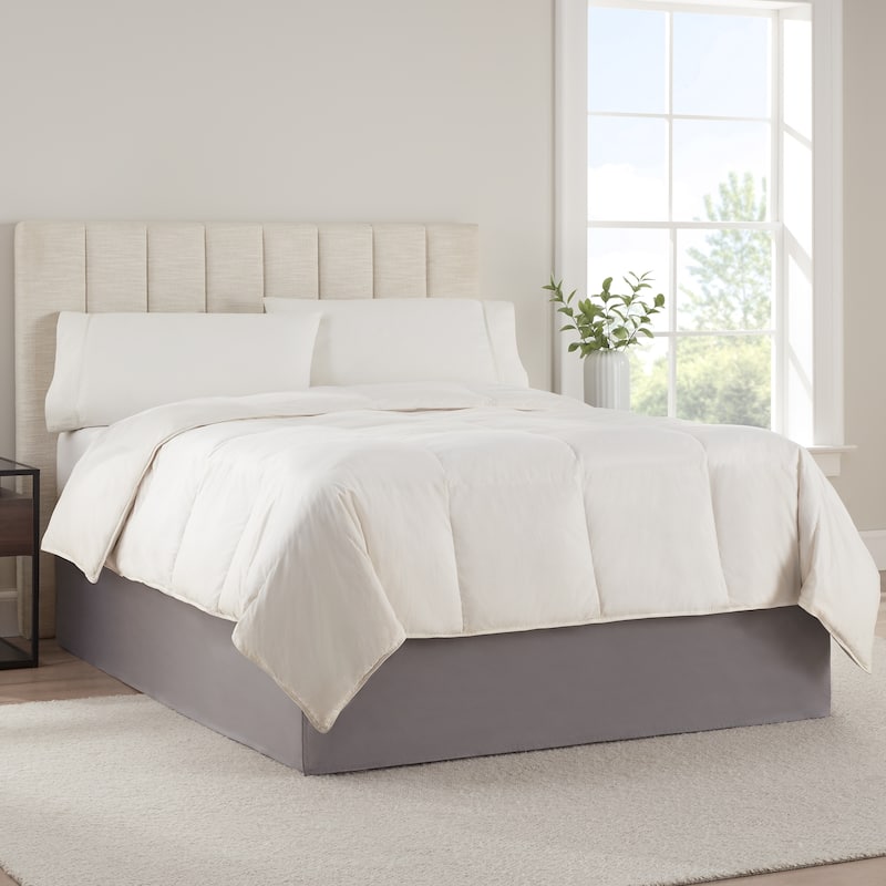 Serta Bed Skirt, 13 Inch Drop - Dark Grey - 39"x75"+13"