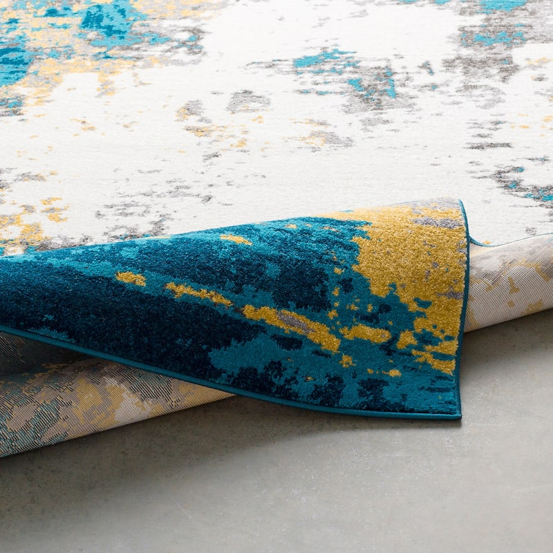 Avery Abstract Watercolor Area Rug