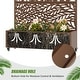 preview thumbnail 45 of 103, 72 in Metal Movable Planter Box with Trellis Privacy Screen Lockable Wheels