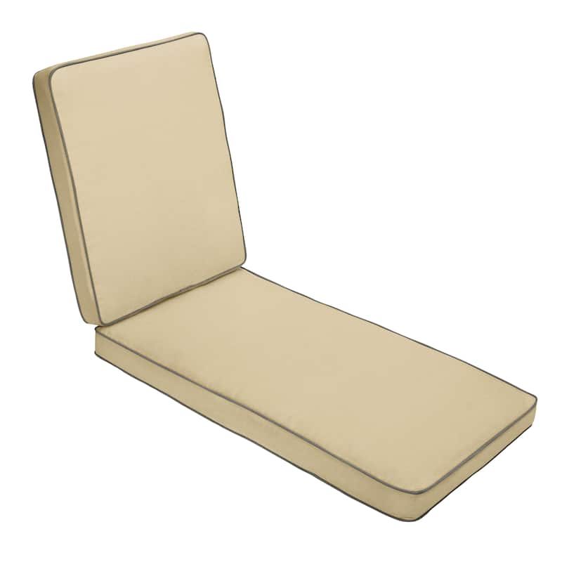 Sunbrella Hinged Chaise Cushion - 24"W x 73"L x 3"H