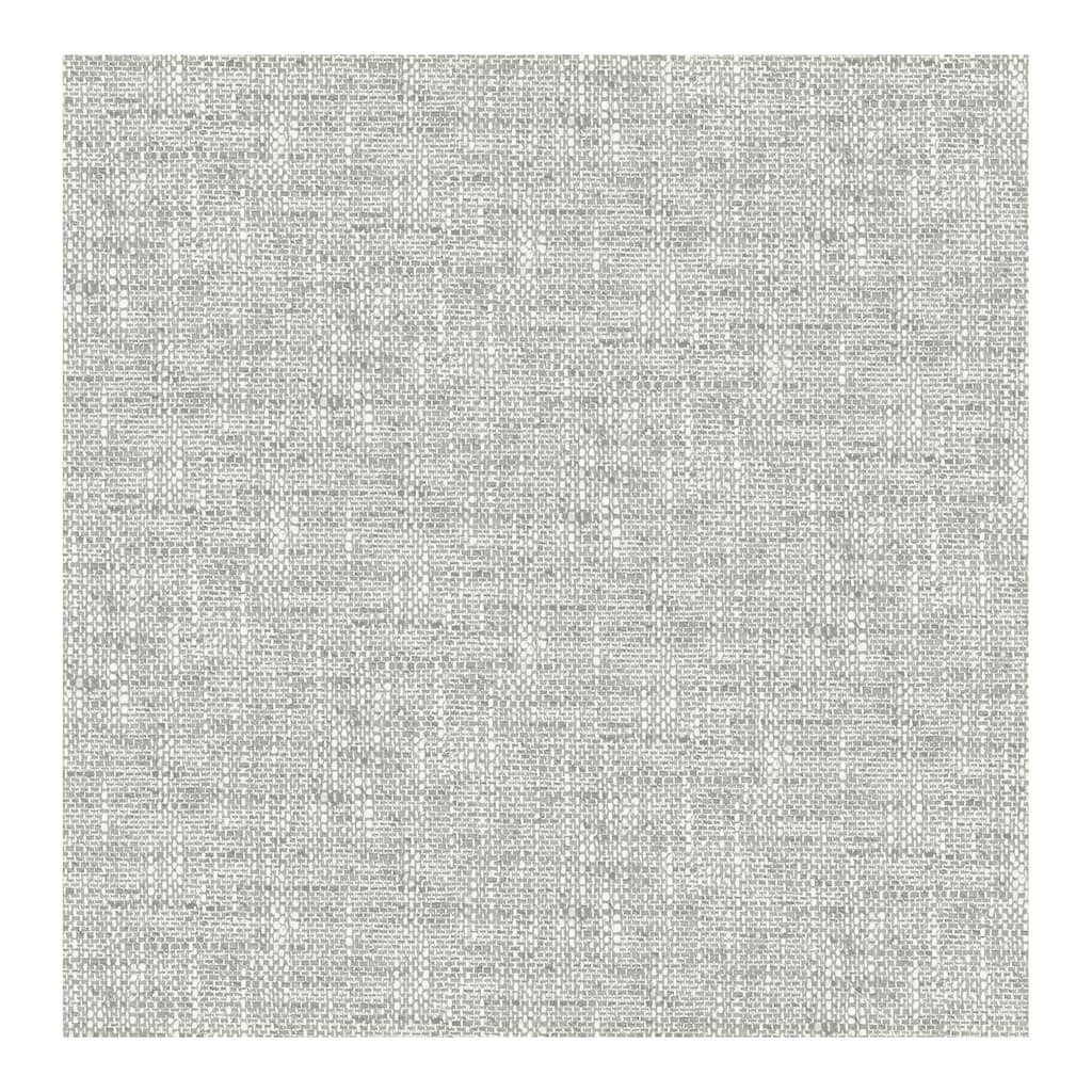 NuWallpaper Grey Poplin Texture Peel & Stick Wallpaper - 216in x 20.5in x 0.025in