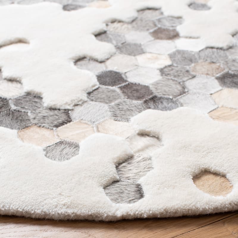 SAFAVIEH Handmade Manhattan Shakti Modern Abstract Silk Rug