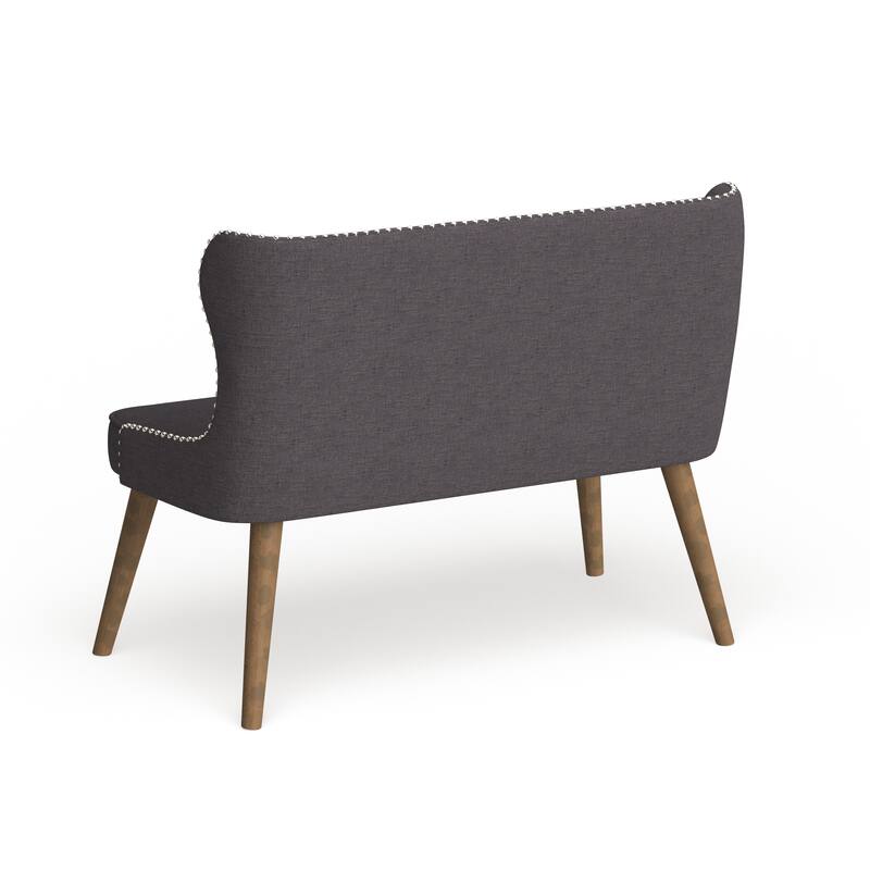 Carson Carrington Rudkobing Mid-century Modern Wood and Fabric Upholstered Button-tufting Loveseat