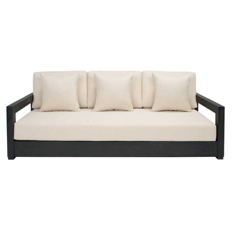 SAFAVIEH Couture Montford Brazilian Teak 3-Seat Bench - 77"W x 36"D x 27"H