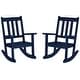 preview thumbnail 15 of 68, Laguna Kids Outdoor Poly Rocking Chair (Set of 2) Navy Blue