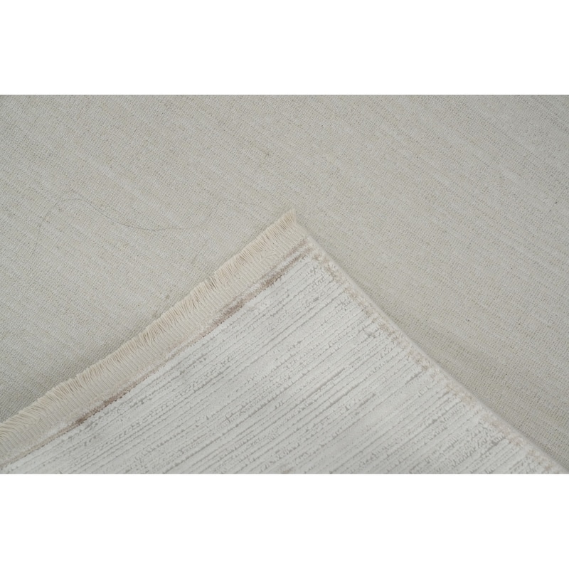 Machine Made Oriental Polyester Carpet Modern Modern Greys & Charcoal Modern Area Rug - 7' 5'' X 5' 2''
