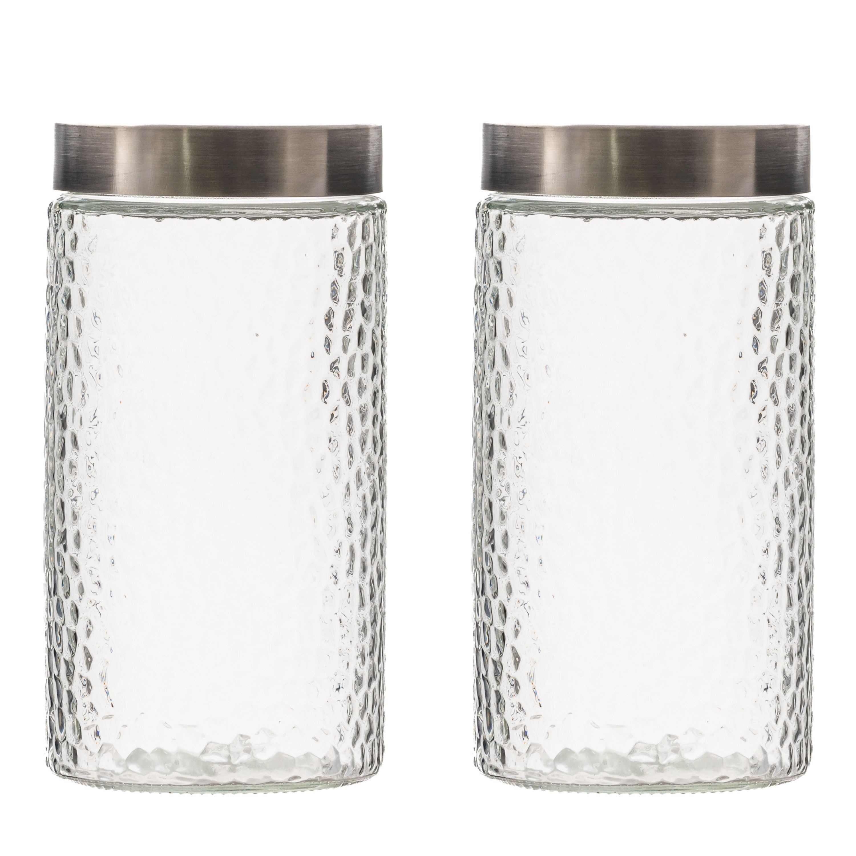 10 Strawberry Street Bowery Glass Canister, Set of 2 - 55 fl oz
