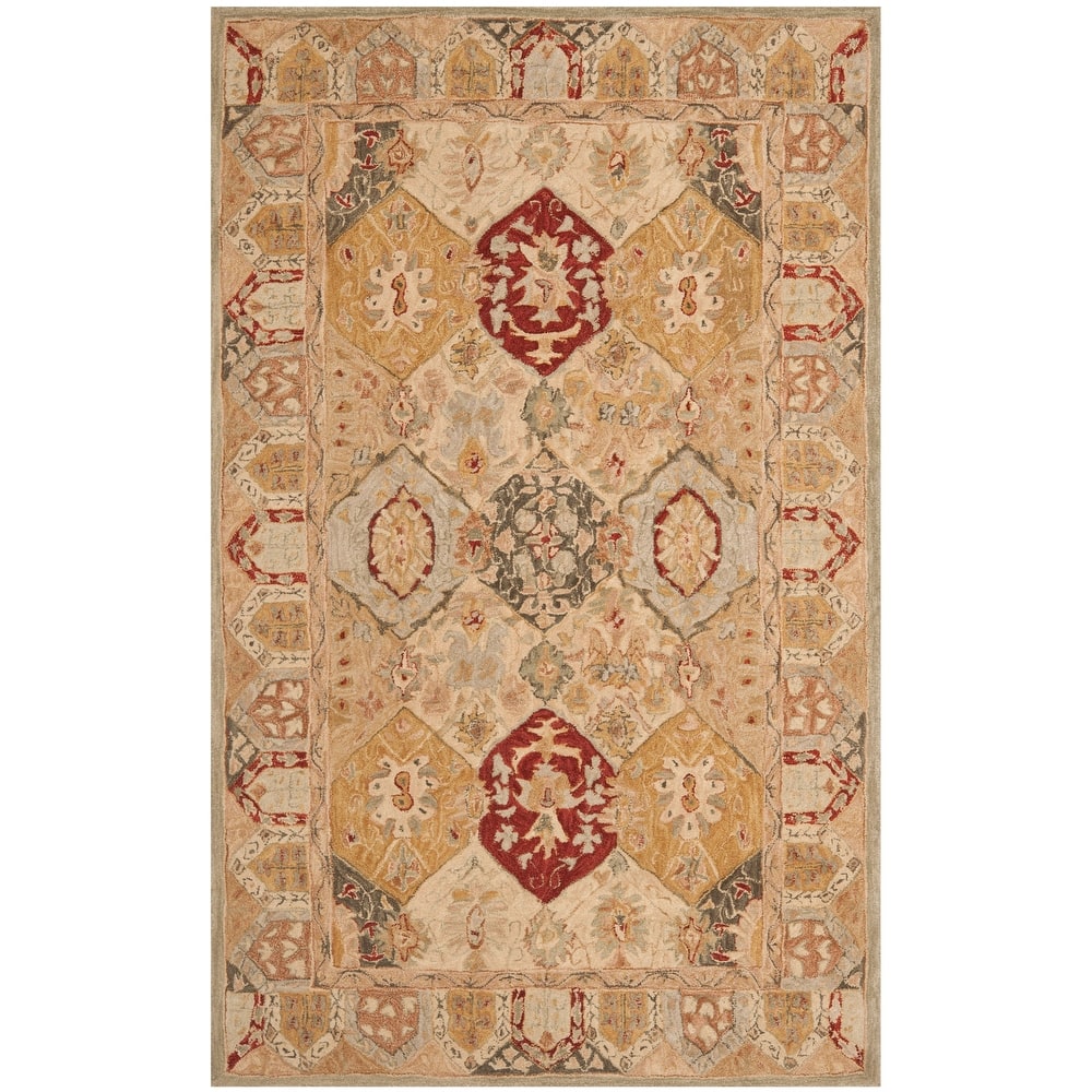 SAFAVIEH Handmade Anatolia Meisje Traditional Oriental Hand-spun Wool Rug