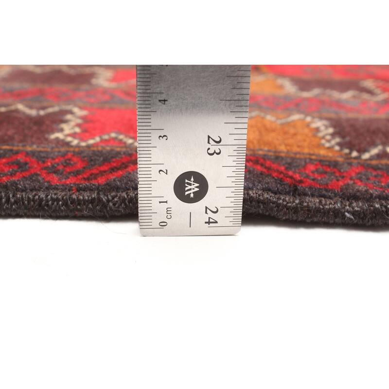 ECARPETGALLERY Hand-knotted Teimani Red Wool Rug - 3'8 x 6'6