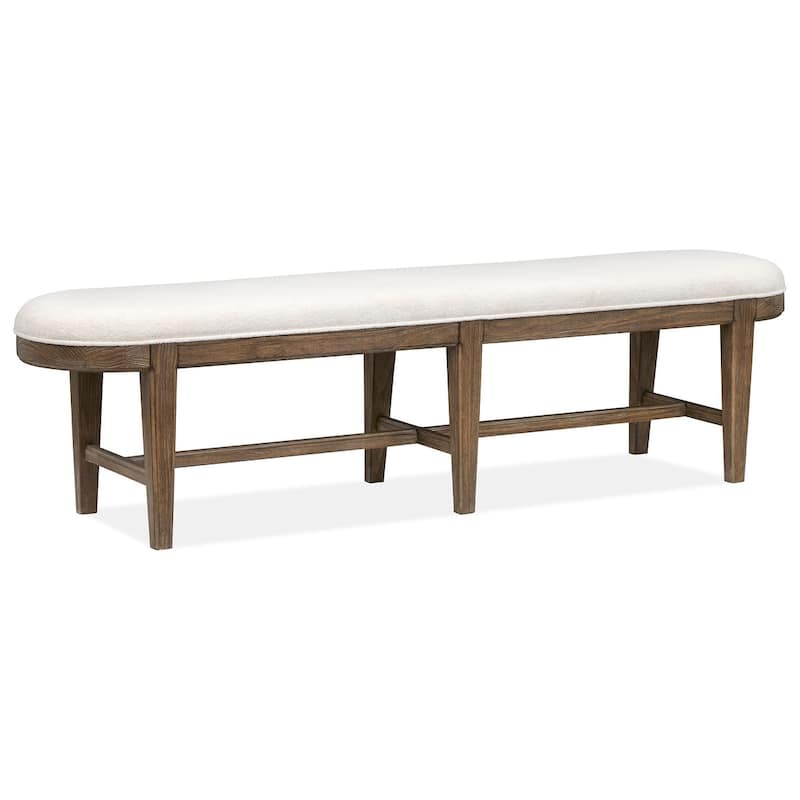 Magnussen Home Westbourne Dark Umber Bench - 72.25''W x 16.25''D x 19''H - 72.25''W x 16.25''D x 19''H - Dark Umber