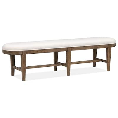 Magnussen Home Westbourne Dark Umber Bench - 72.25''W x 16.25''D x 19''H