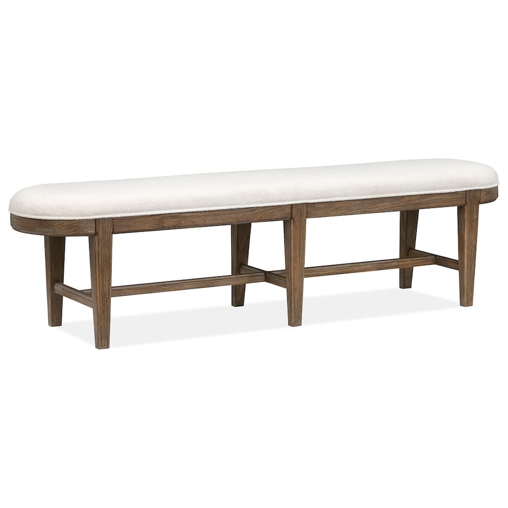 Magnussen Home Westbourne Dark Umber Bench - 72.25''W x 16.25''D x 19''H