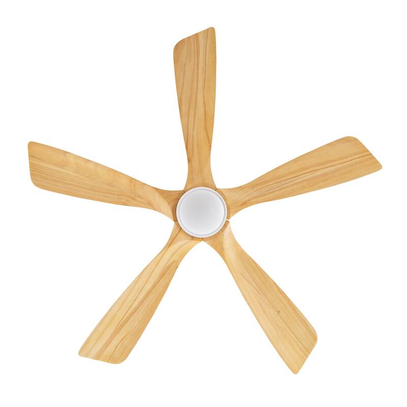 42/52 Inch Ceiling Fan,Electric Fan with Lights & Remote Control,Dimmable 3-Color LED