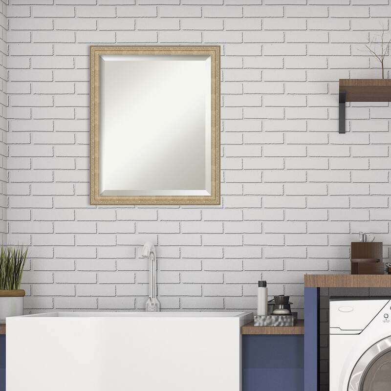 Beveled Wall Mirror - Paris Champagne Frame - Paris Champagne