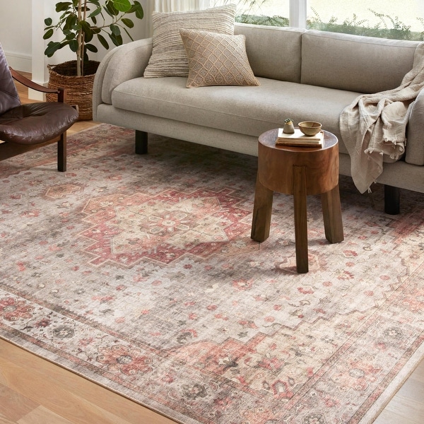 レビュー高評価アイテム特集｜ファッション通販 Alexander Home Meghan Distressed Vintage Area Rug - On Sale ラグ・カーペット