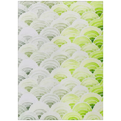 Indoor/ Outdoor Surfside Wave Washable Rug New