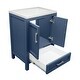 preview thumbnail 7 of 28, Nevado 25 in. W x 19 in. D x 36 in. H Bath Vanity in with White Cultured Marble Top Single Hole