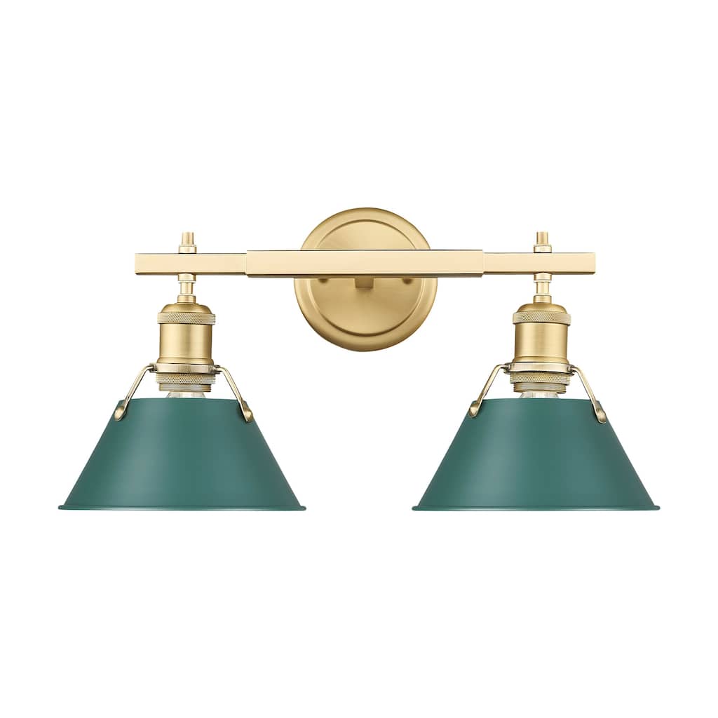 Golden Lighting 3306-BA2 BCB Orwell 2 Light 18" Wide Vanity Light