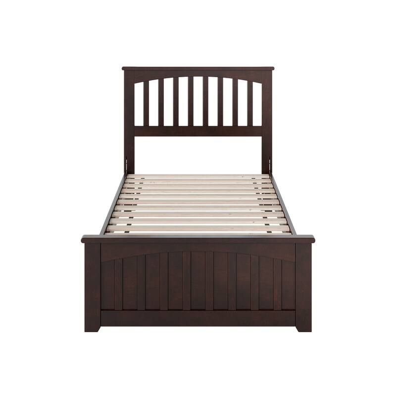 Becket Solid Wood Low Profile Platform Bed with Matching Footboard