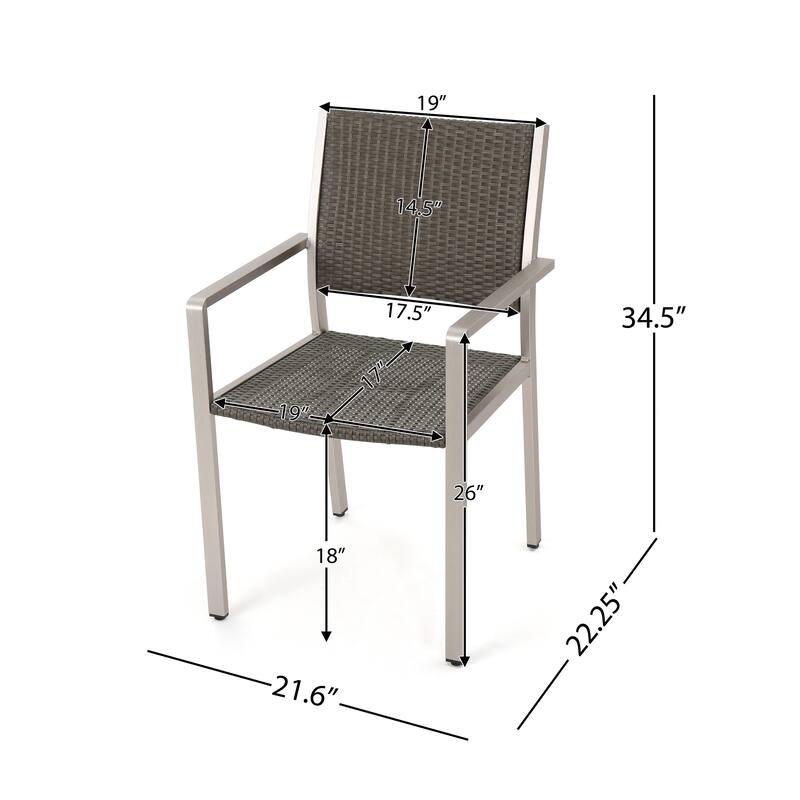 Cape Coral Outdoor Dining Set + Sectional Sofa Set + Club Chairs + Chaise Lounges + Coffee Table by Christopher Knight Home