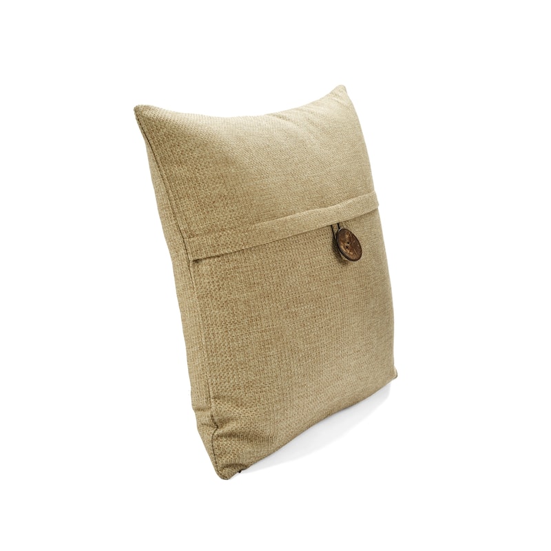 Lush Decor Clayton Woven Button Decorative Pillow Cover