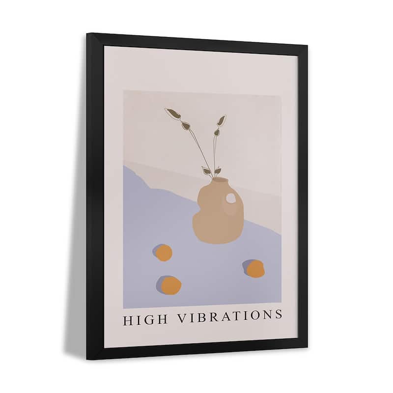 High Vibrations Premium Framed Poster by Flower Love Child