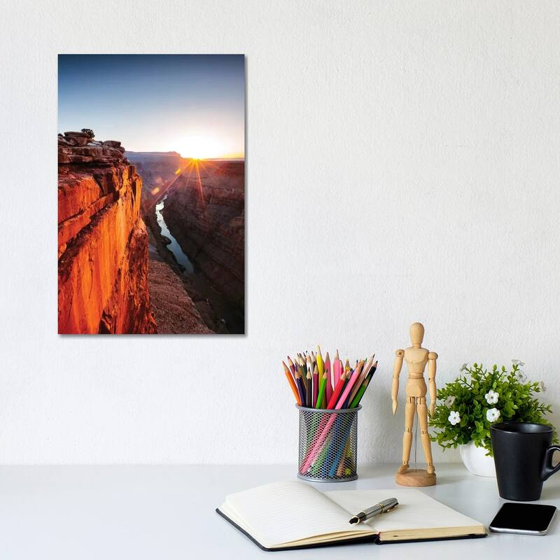 iCanvas "Sunrise, Toroweap Point, North Rim, Grand Canyon National Park, Arizona, USA" by Matteo Colombo Canvas Print - 12x8x0.75