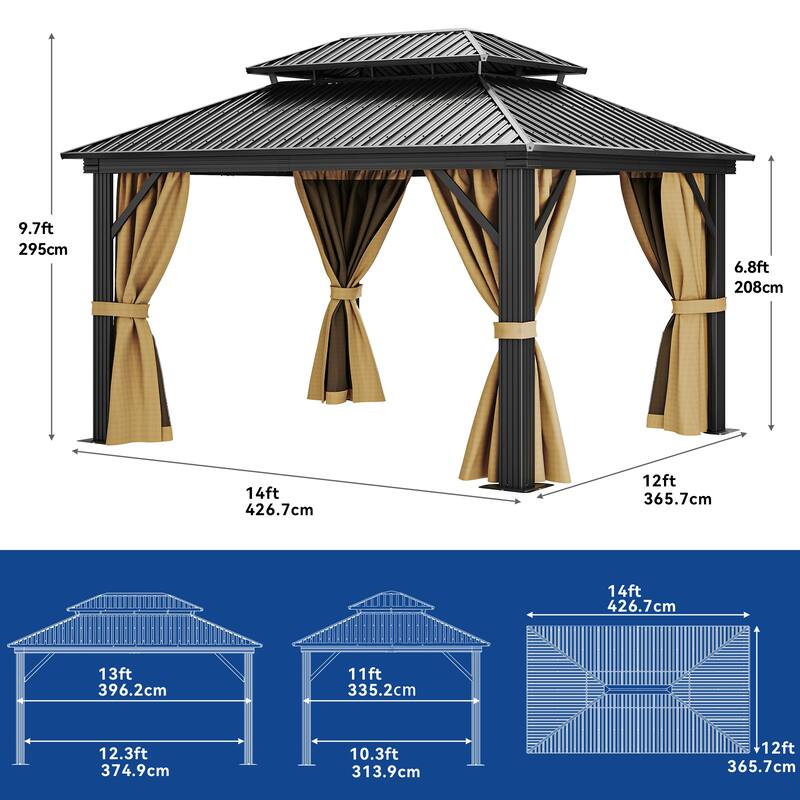 Outdoor Metal Canopy Gazebo