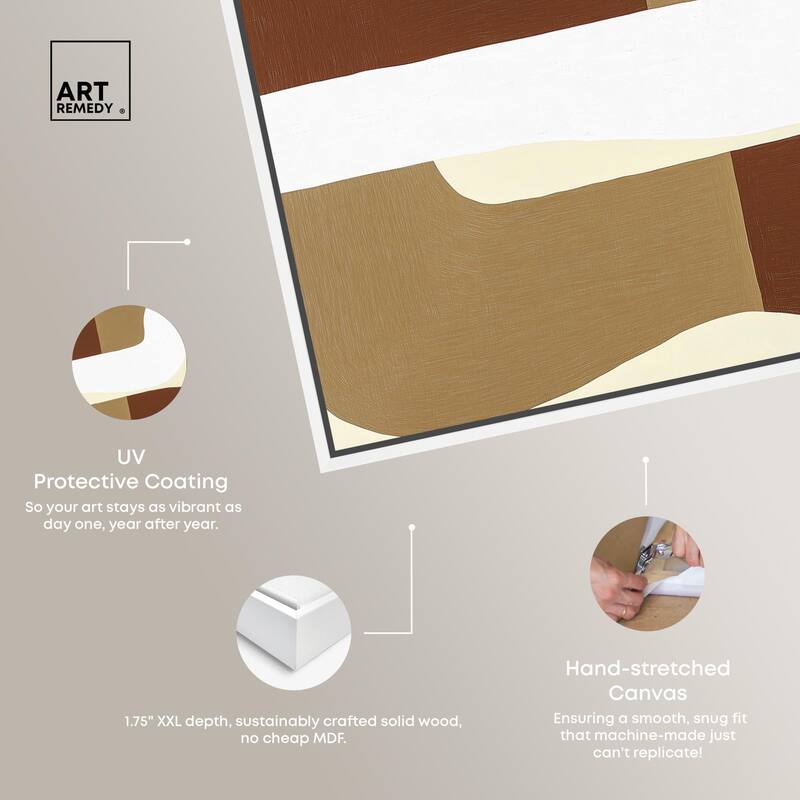 Minimal Wavy III Canvas by Art Remedy