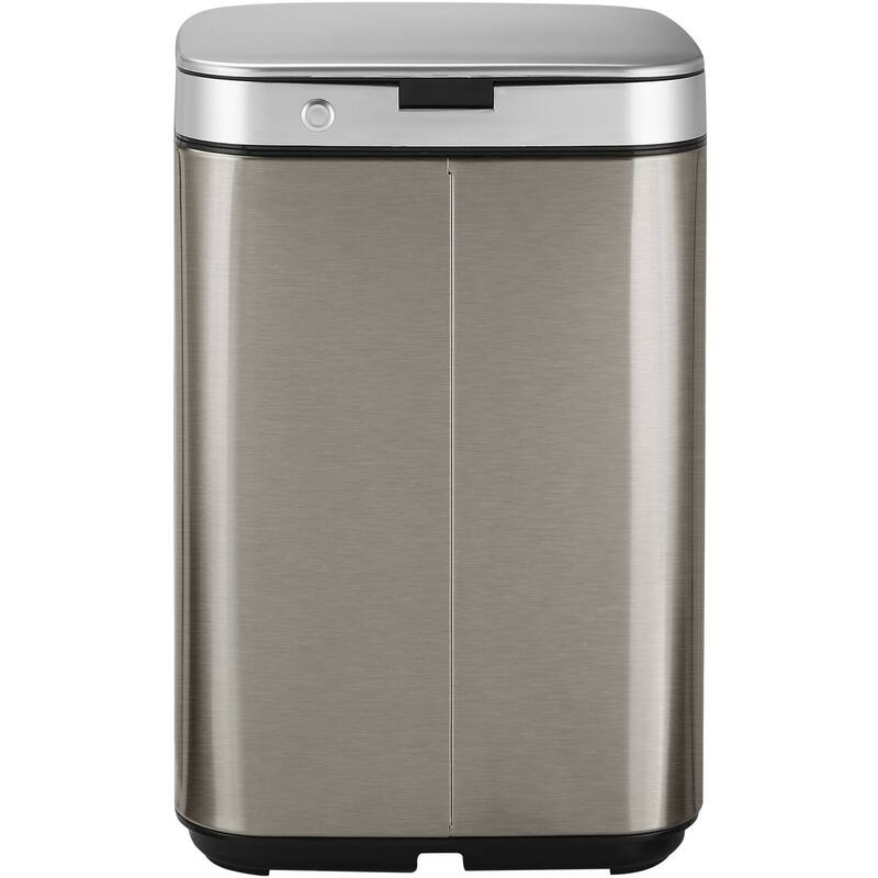 Hanover 10-Liter / 2.6-Gallon Trash Can with Sensor Lid and Carbon Odor Control in Stainless Steel