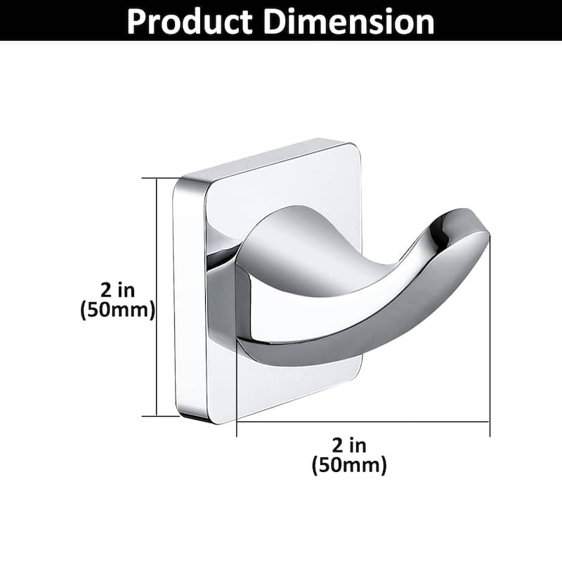 Wall Mounted 2 Pack Towel Hook Rustproof Coat Hook
