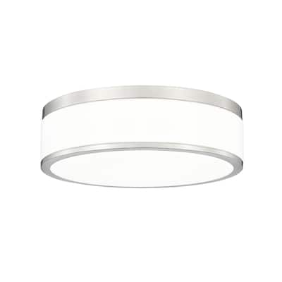 Z-Lite 1012F12-LED Ballord 12" Wide Flush Mount Drum Ceiling Fixture