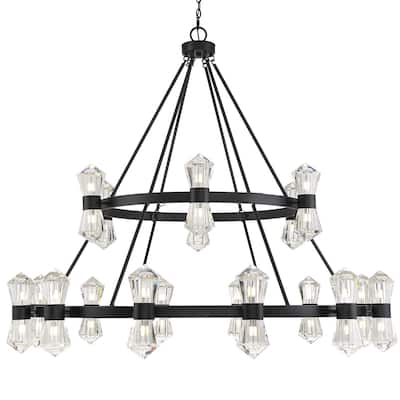 Savoy House 1-1938-36 Dryden 36 Light 60" Wide LED Crystal Ring