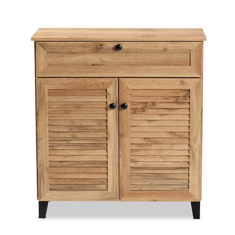 Coolidge Modern & Contemporary 1-Drawer Wood Shoe Storage Cabinet