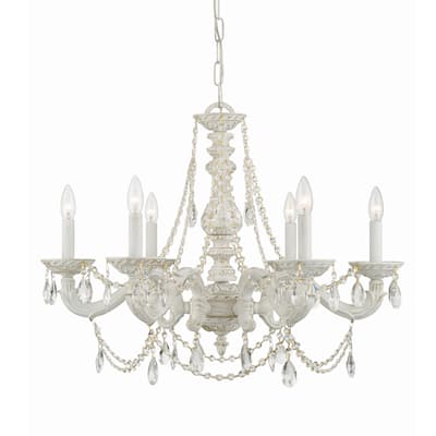 Crystorama Lighting Group Sutton 6 Light 28" Wide Wrought Iron